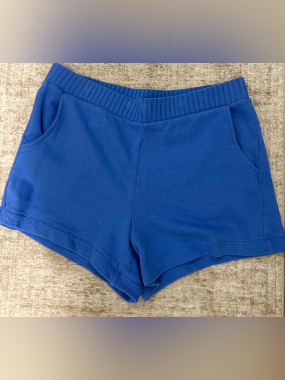 CAbi Royal Blue Knit Lounge Shorts